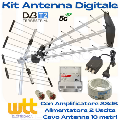 Kit antenna amplificata - antenna, tv