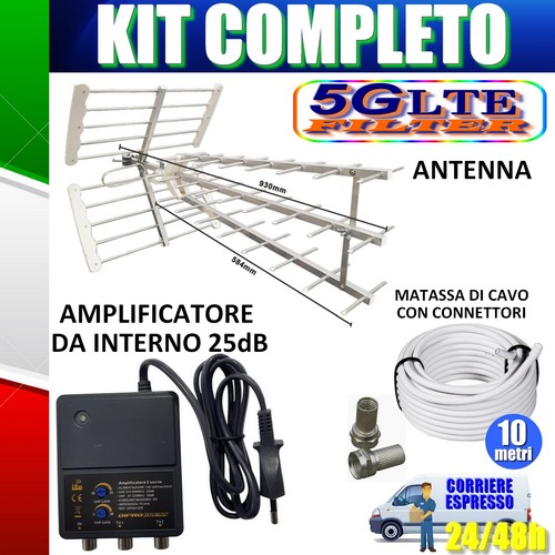 Kit antenna amplificata - kit, tv